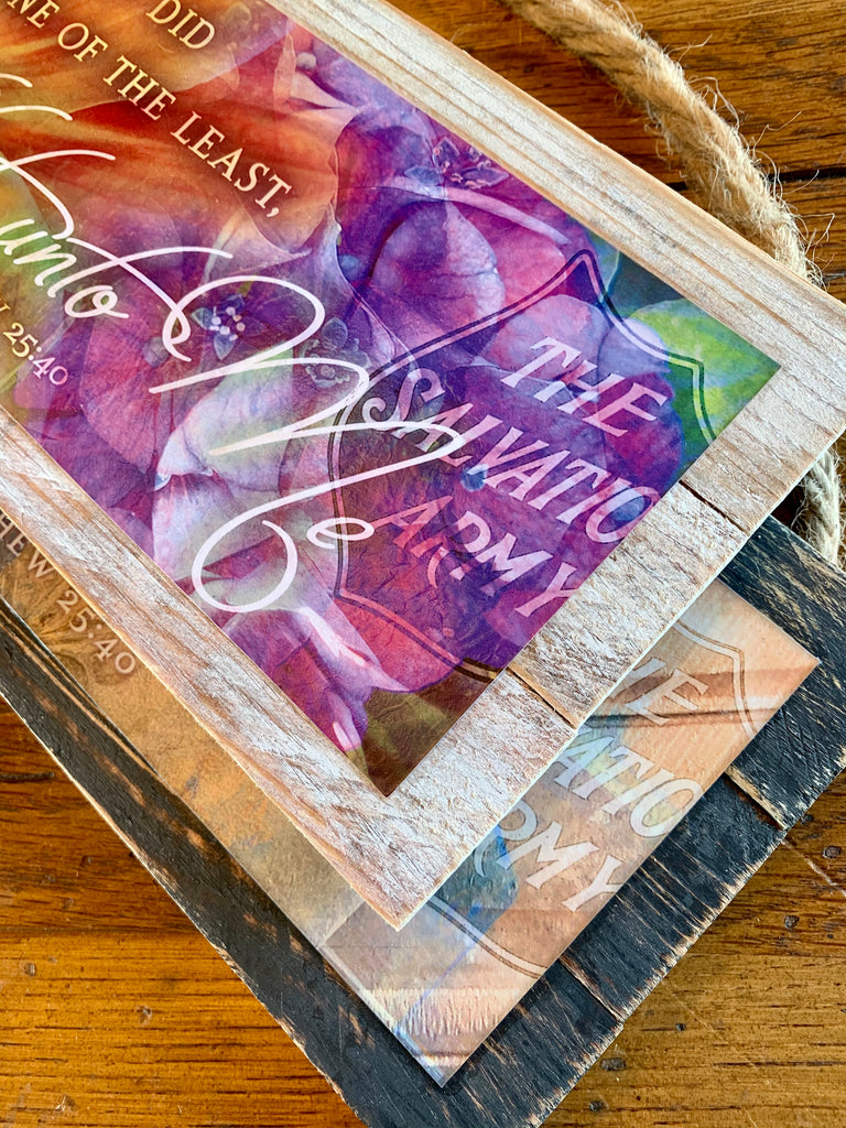 Unto Me - custom personalized pallet